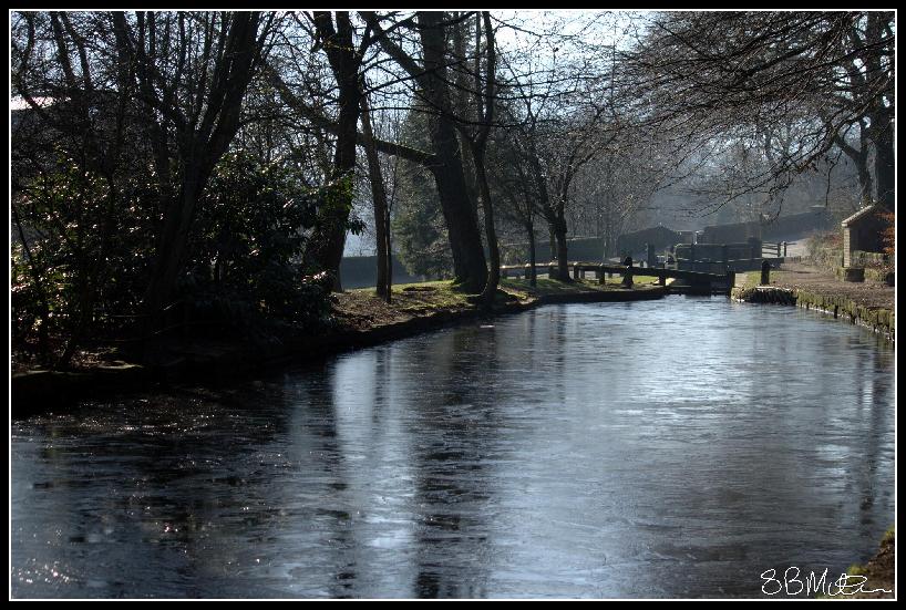 Frozen Canal at Uppermill: Photograph by Steve Milner