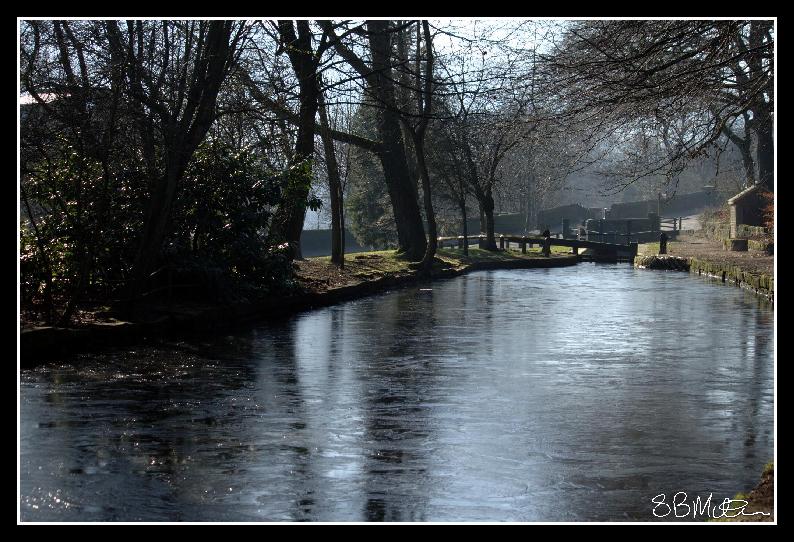 Frozen Canal at Uppermill: Photograph by Steve Milner