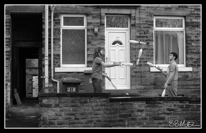 Juggling Practice: Photograph by Steve Milner