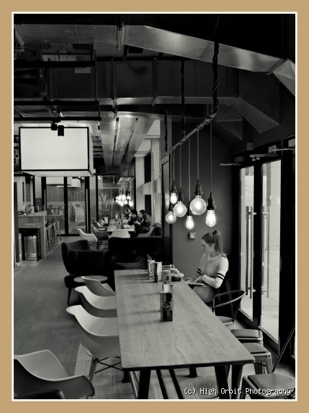 Cafe: Photograph by Stephen Milner